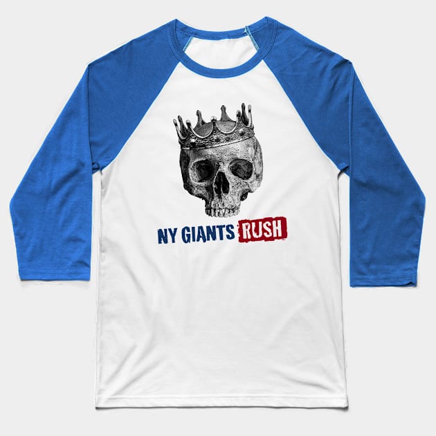 Li'l Rush Skull Baseball T-Shirt by NYGiantsRush